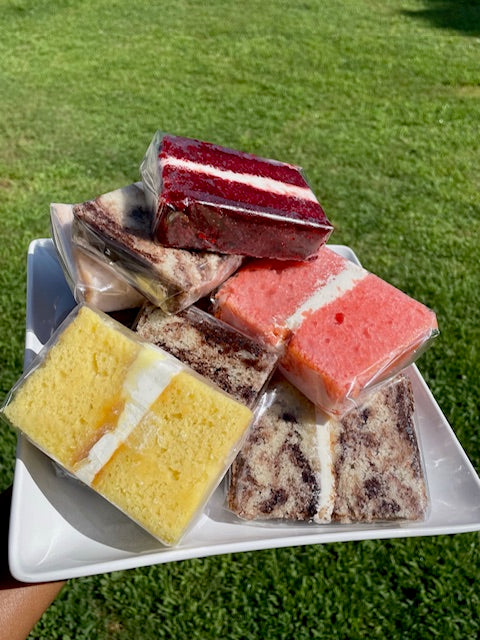 Individual Cake Tasting Samples Only (No Box or Treats)